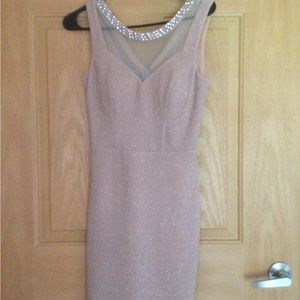 City Studio Blush Glitter Dress